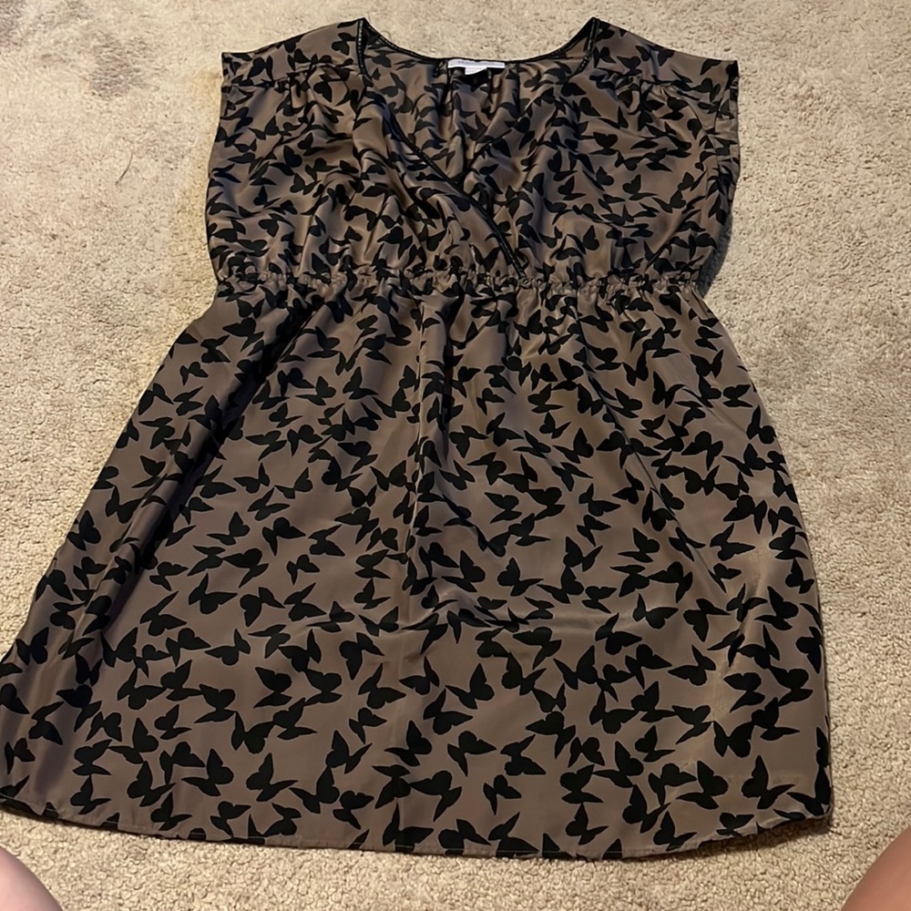 Motherhood Maternity Brown and Black Blouse